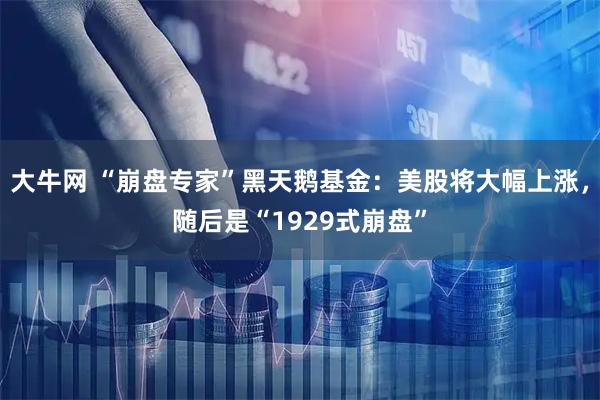 大牛网 “崩盘专家”黑天鹅基金：美股将大幅上涨，随后是“1929式崩盘”