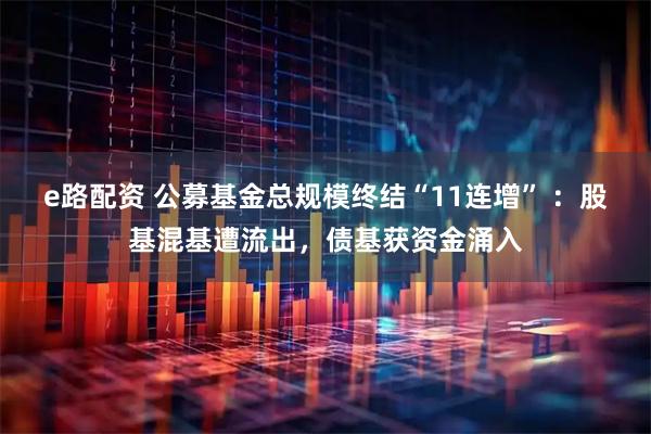 e路配资 公募基金总规模终结“11连增” ：股基混基遭流出，债基获资金涌入