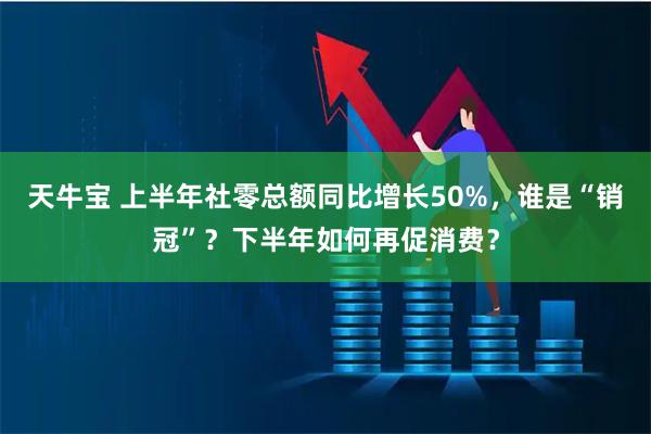 天牛宝 上半年社零总额同比增长50%，谁是“销冠”？下半年如何再促消费？